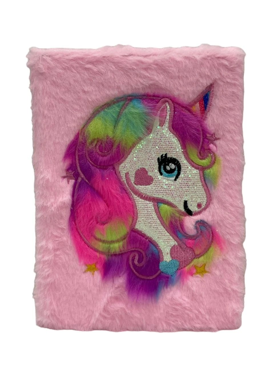Cuaderno unicornio peluche