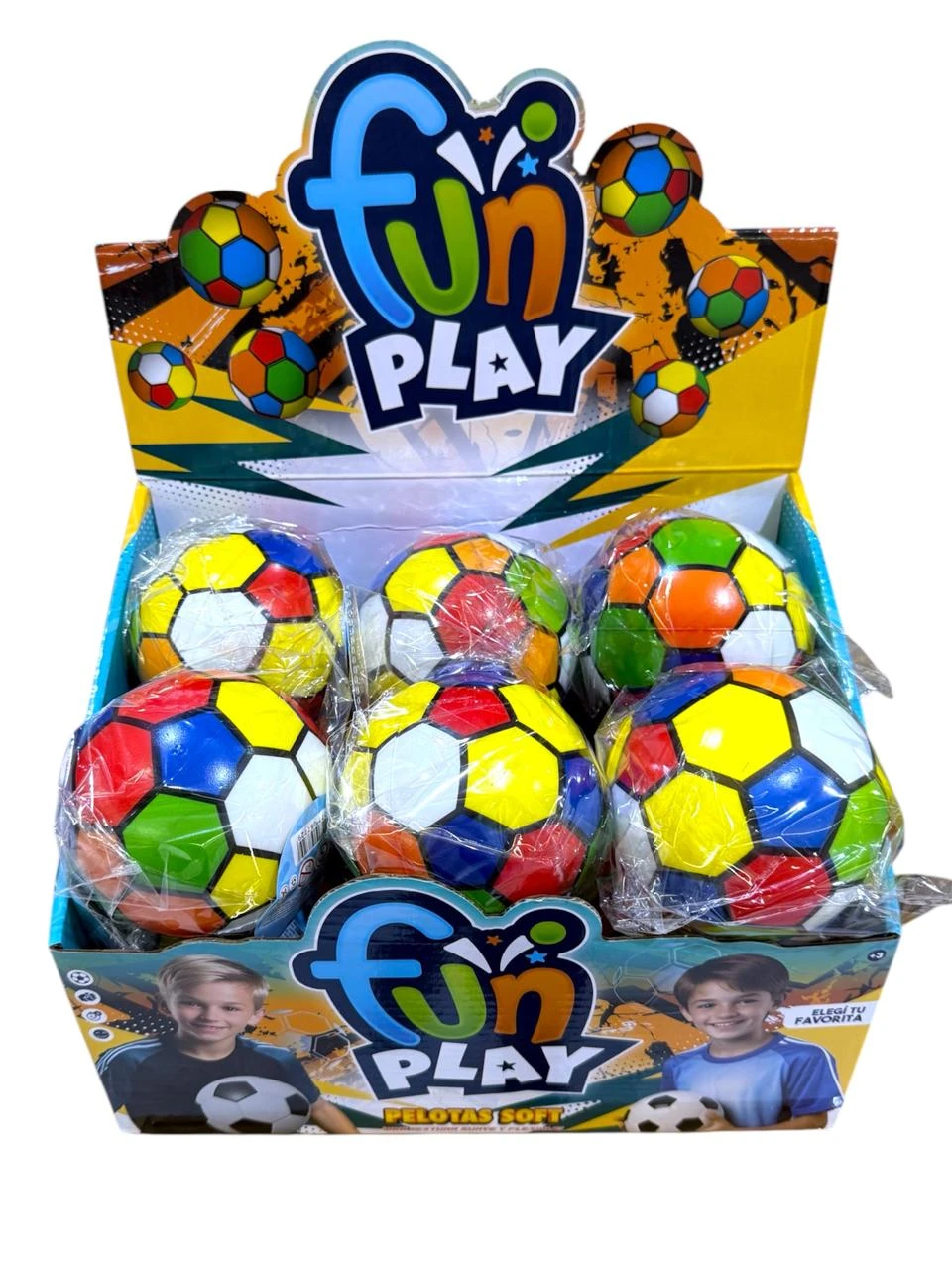 Pelota soft fútbol multicolor