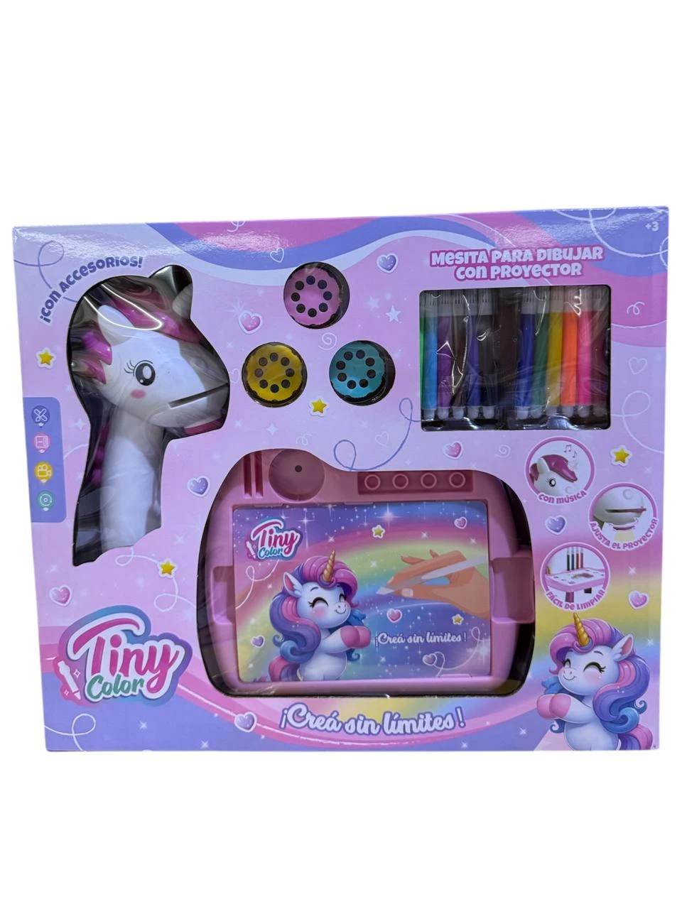 Mesa proyector unicornio