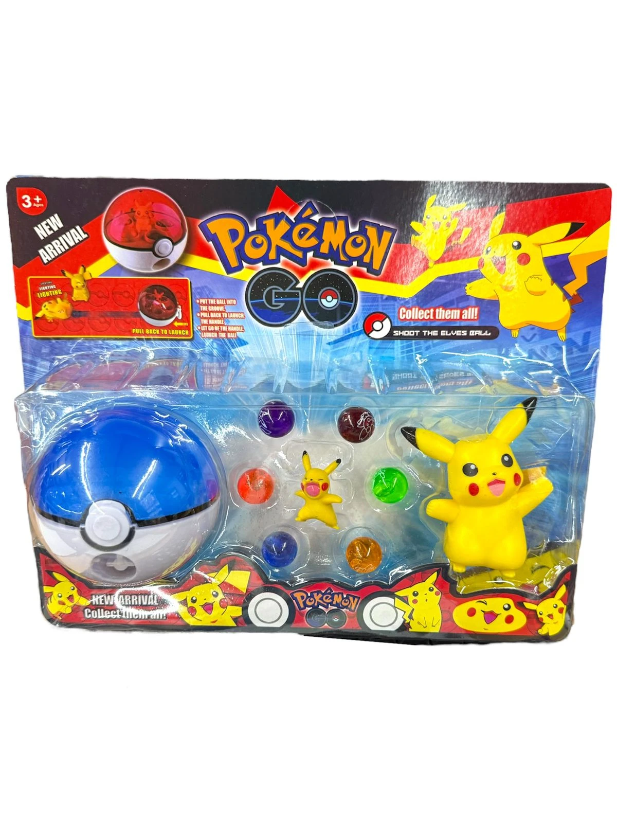 Pikachu x2 con pokebola