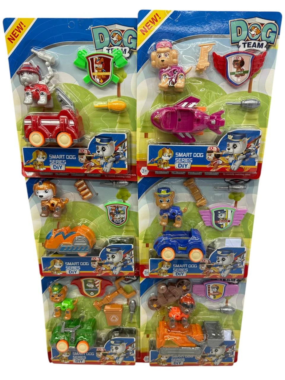 Paw Patrol x1 con auto desarmable