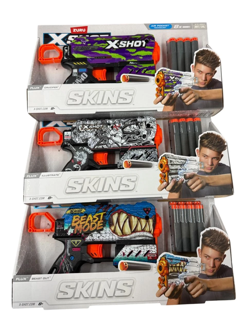 X shot Skins Flux