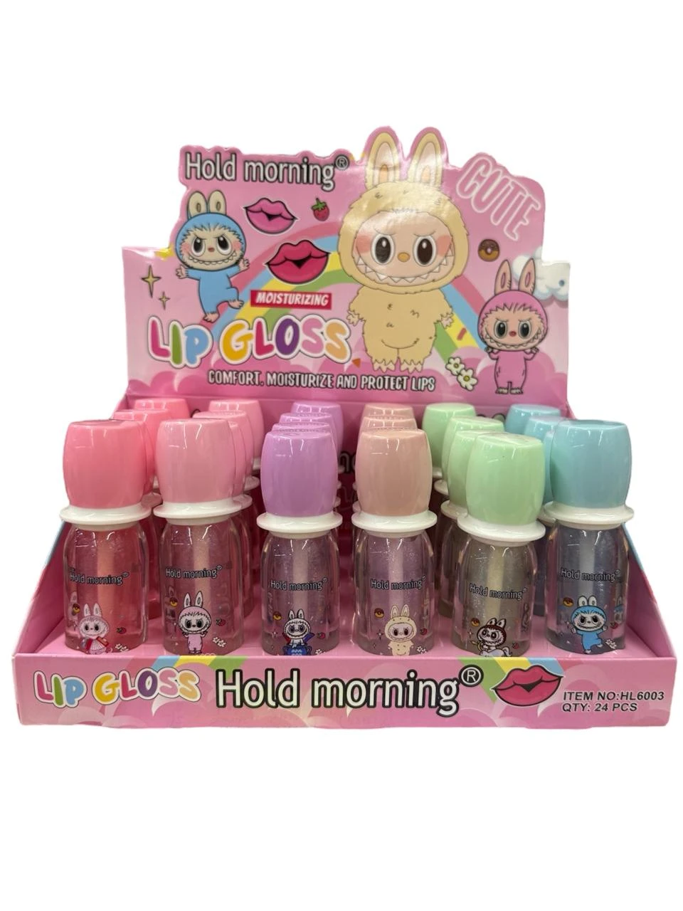 Gloss labubu botellita