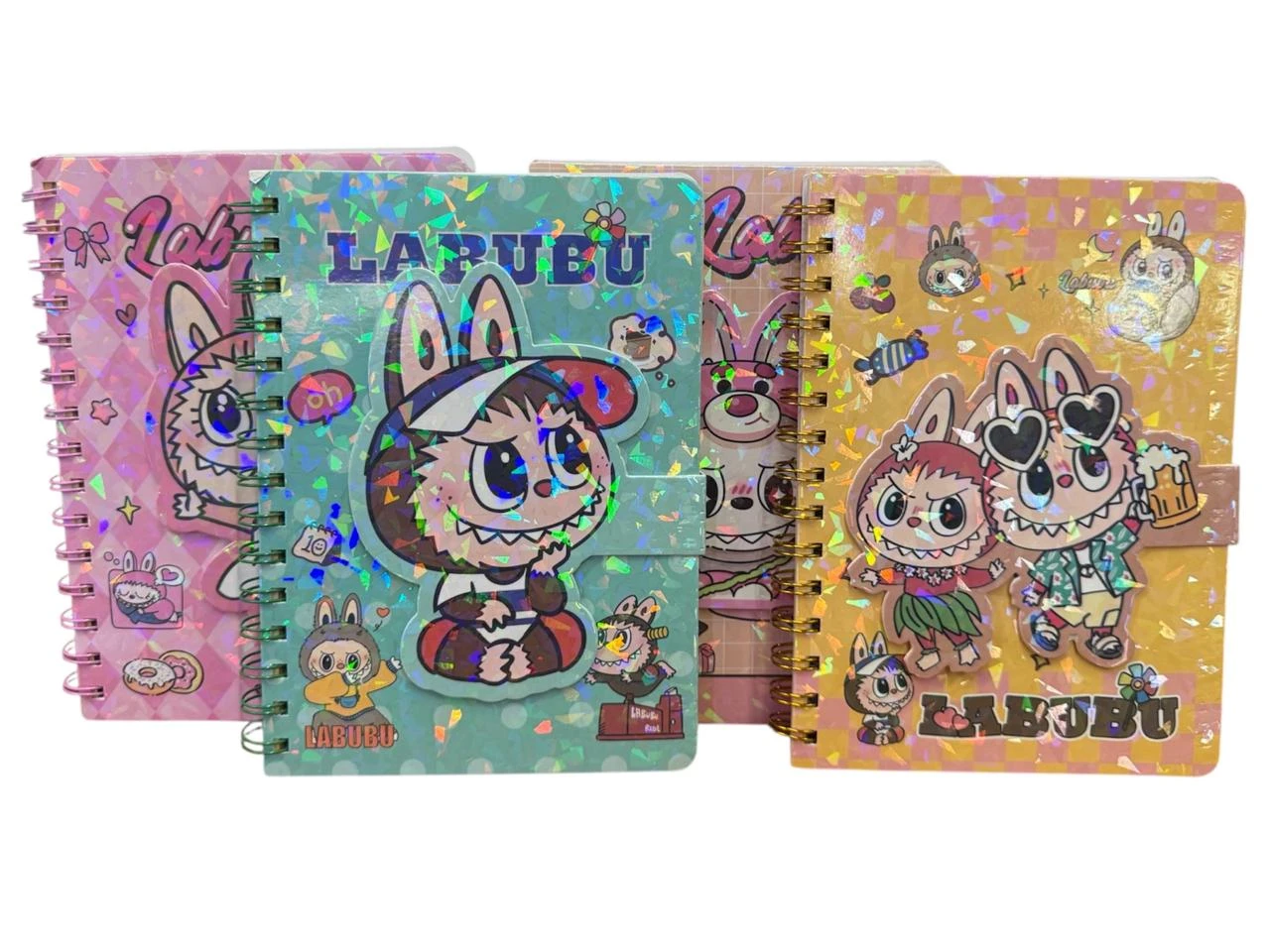 Cuaderno Labubu con brillos