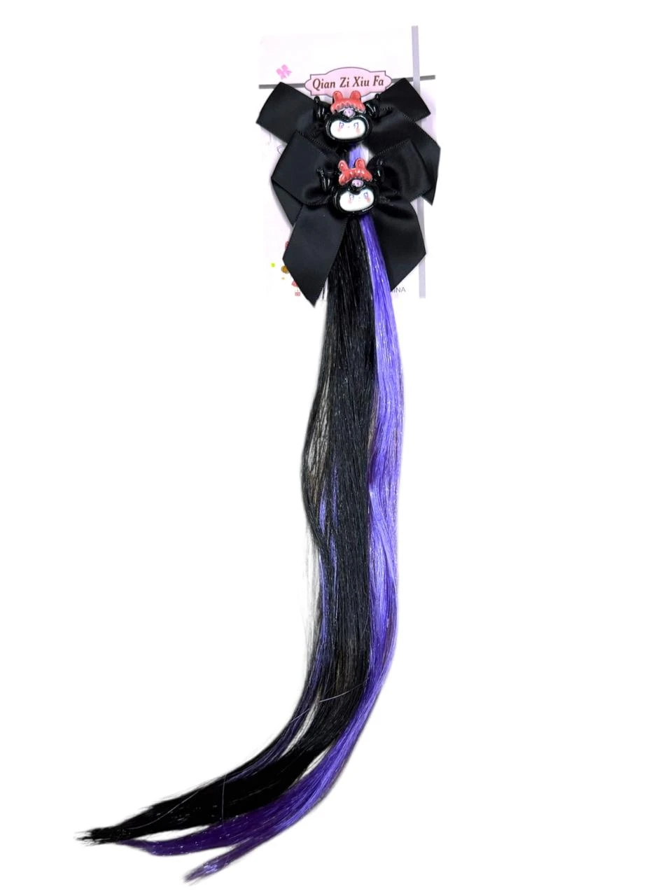 Hebilla Kuromi x2 con mechon