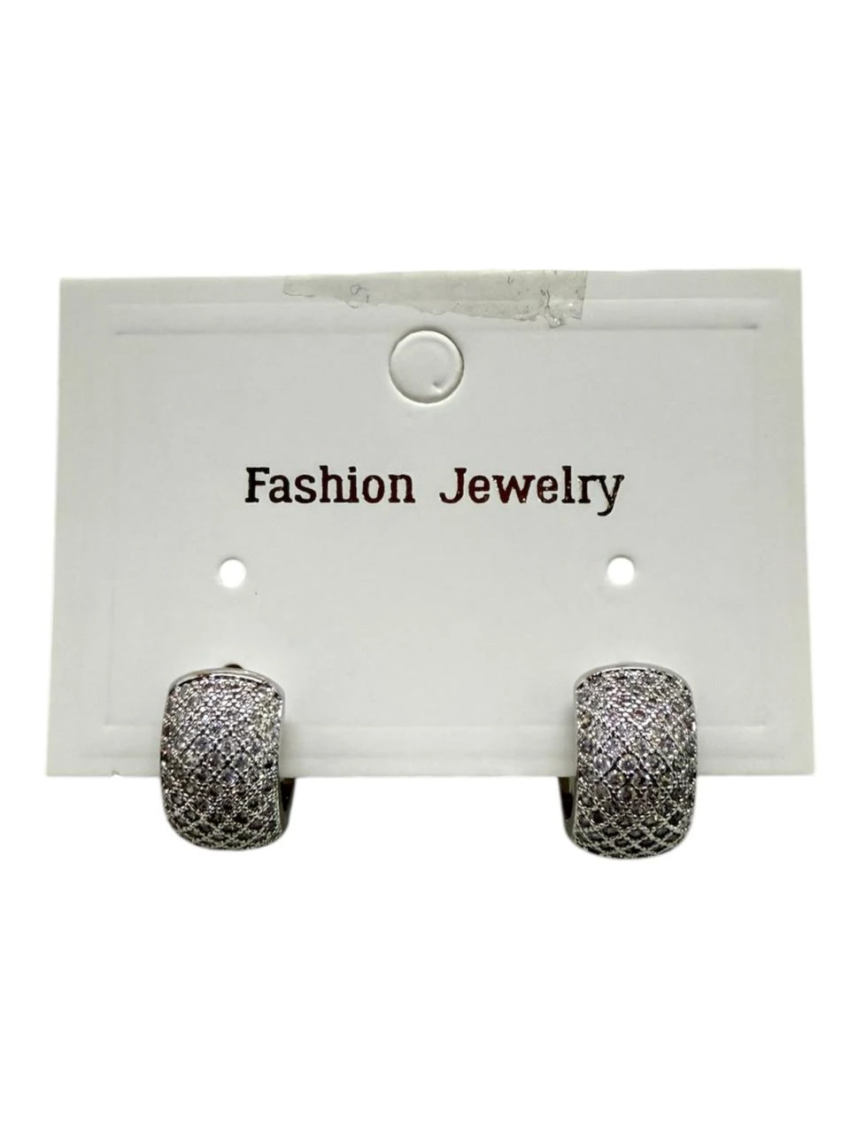 Aros argolla gruesa con strass