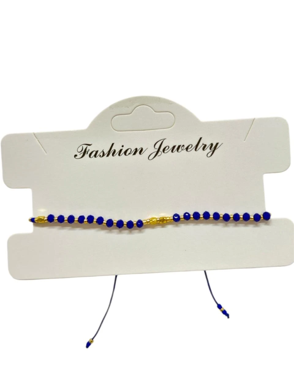 Pulsera hilo piedras azules