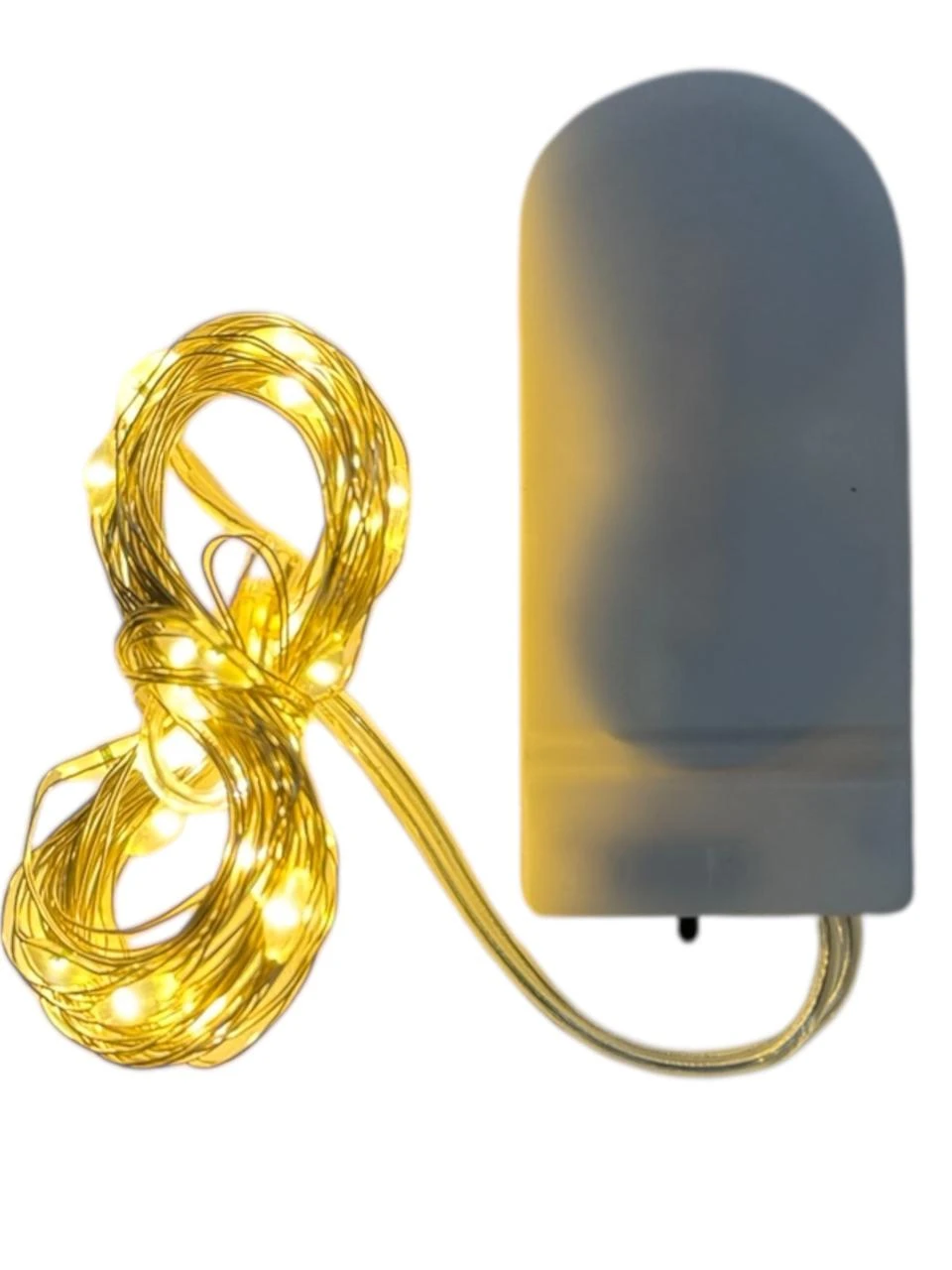 Luz alambre led calida 3m c/ pila
