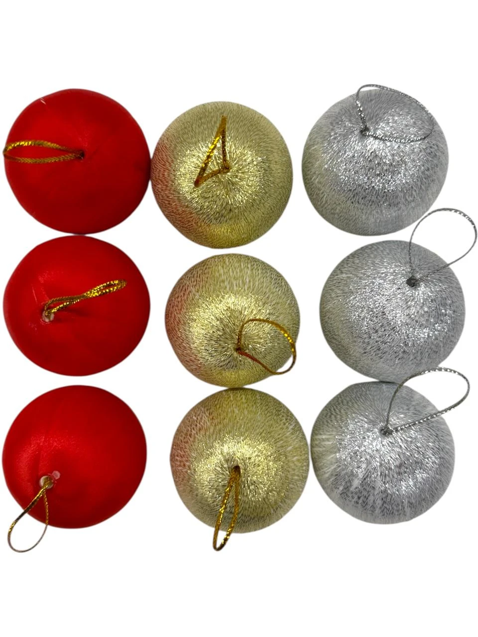 Bolas x3 hilos brillosos