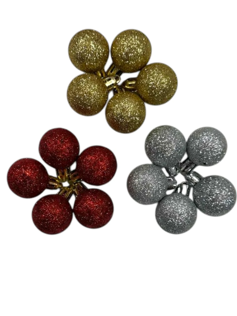 Bolas glitter x5