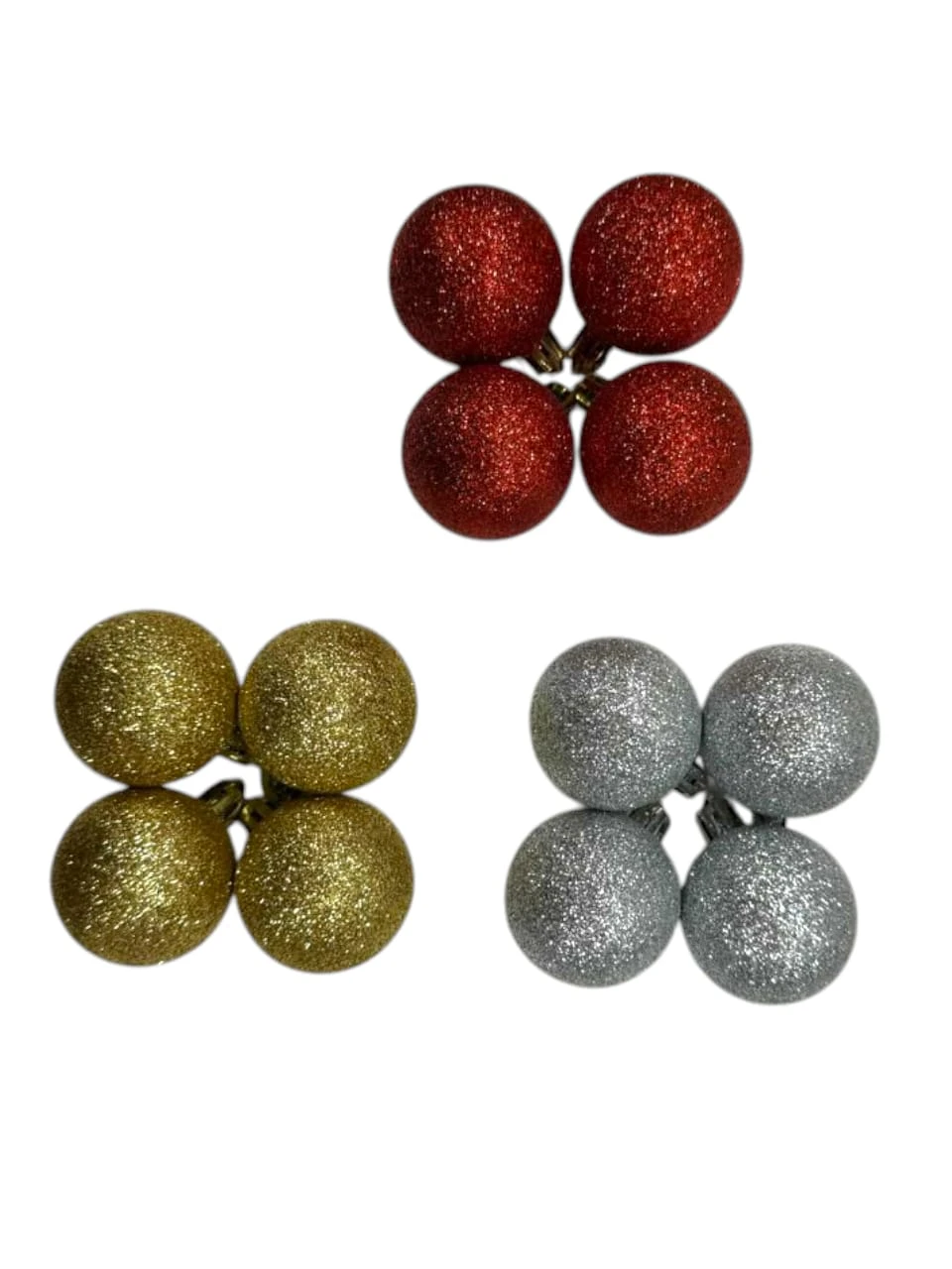 Bolas glitter x4