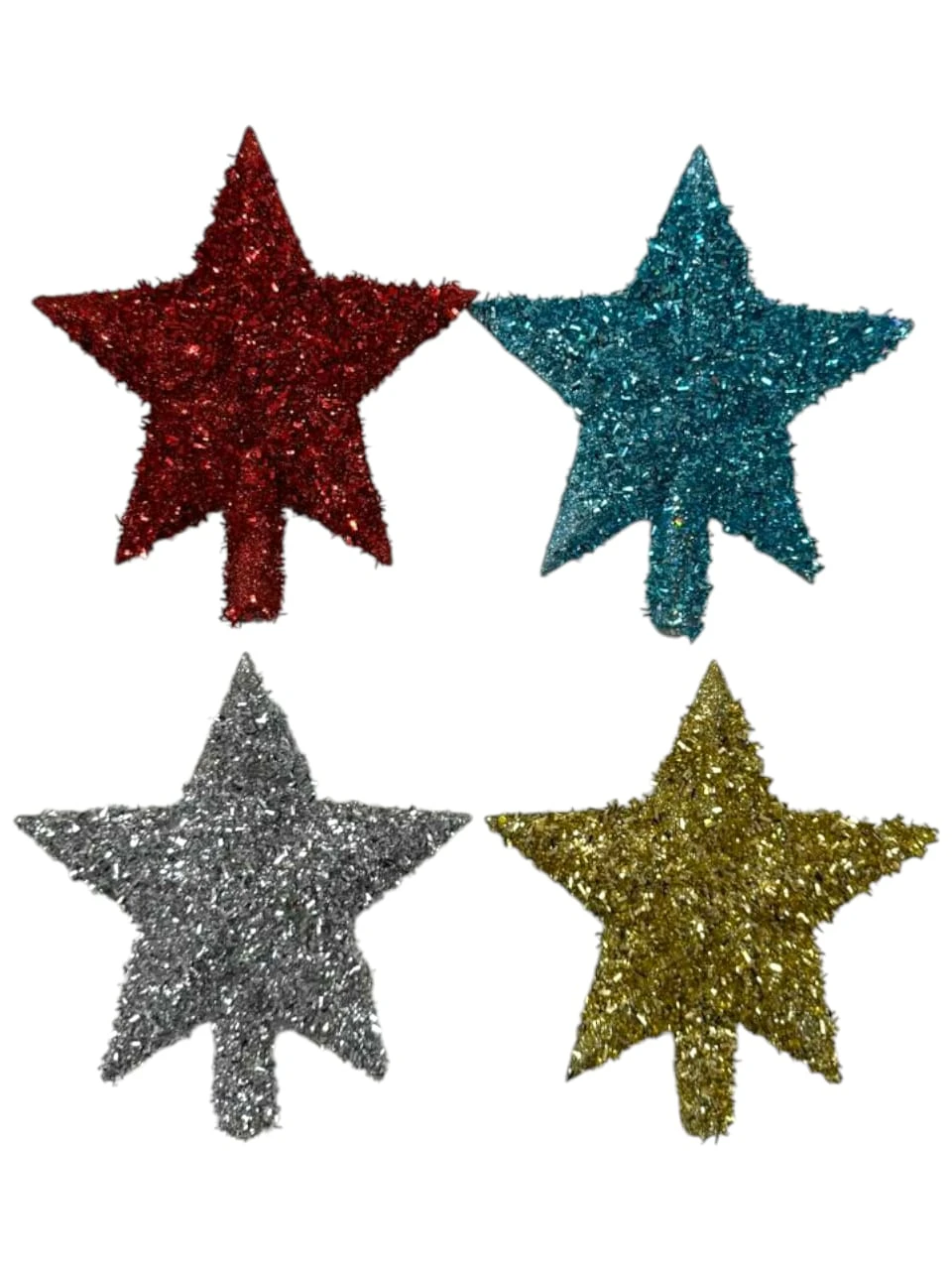 Puntal estrella brillosa 15cm