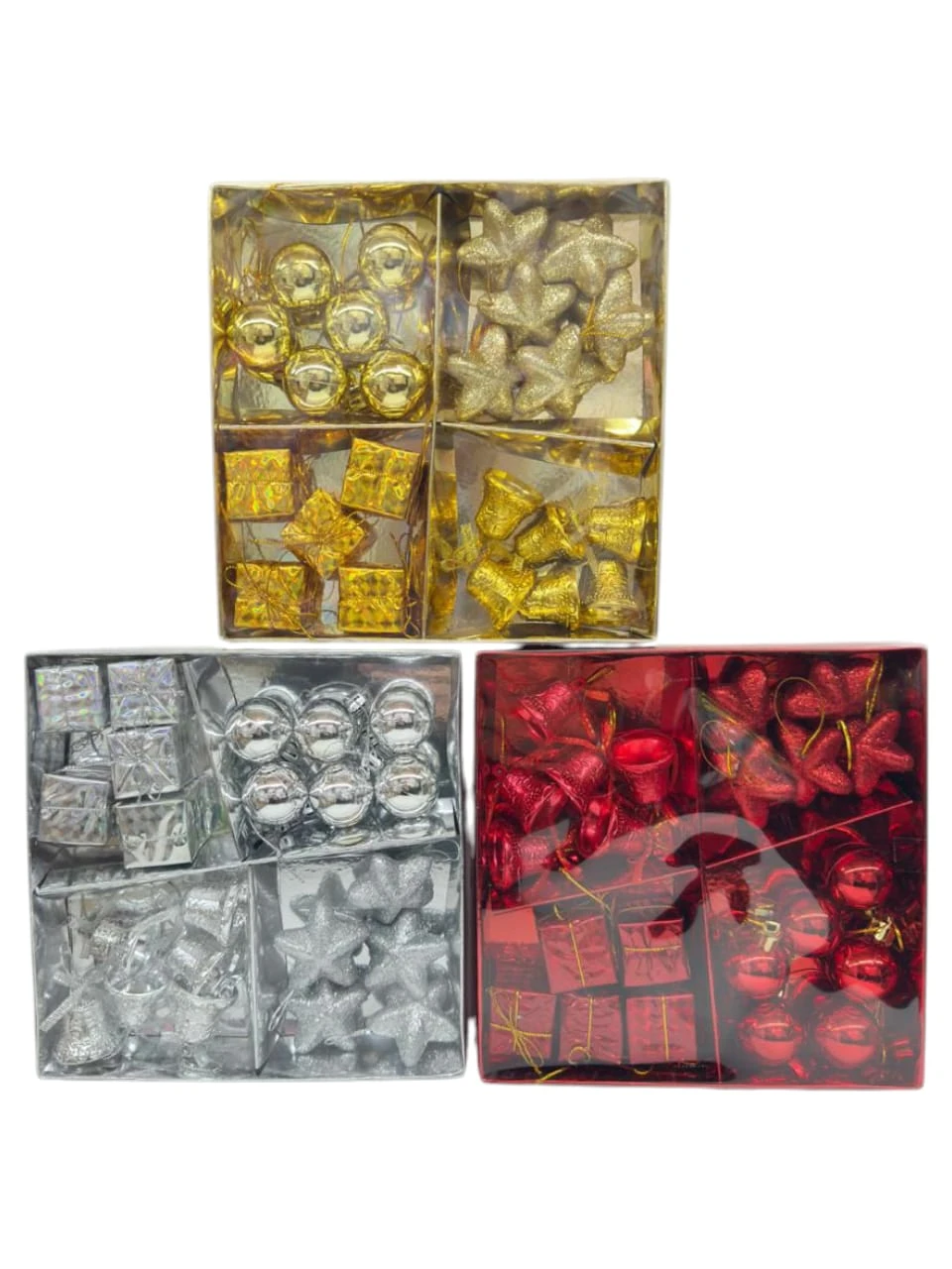 Caja bolitas y adornos x24