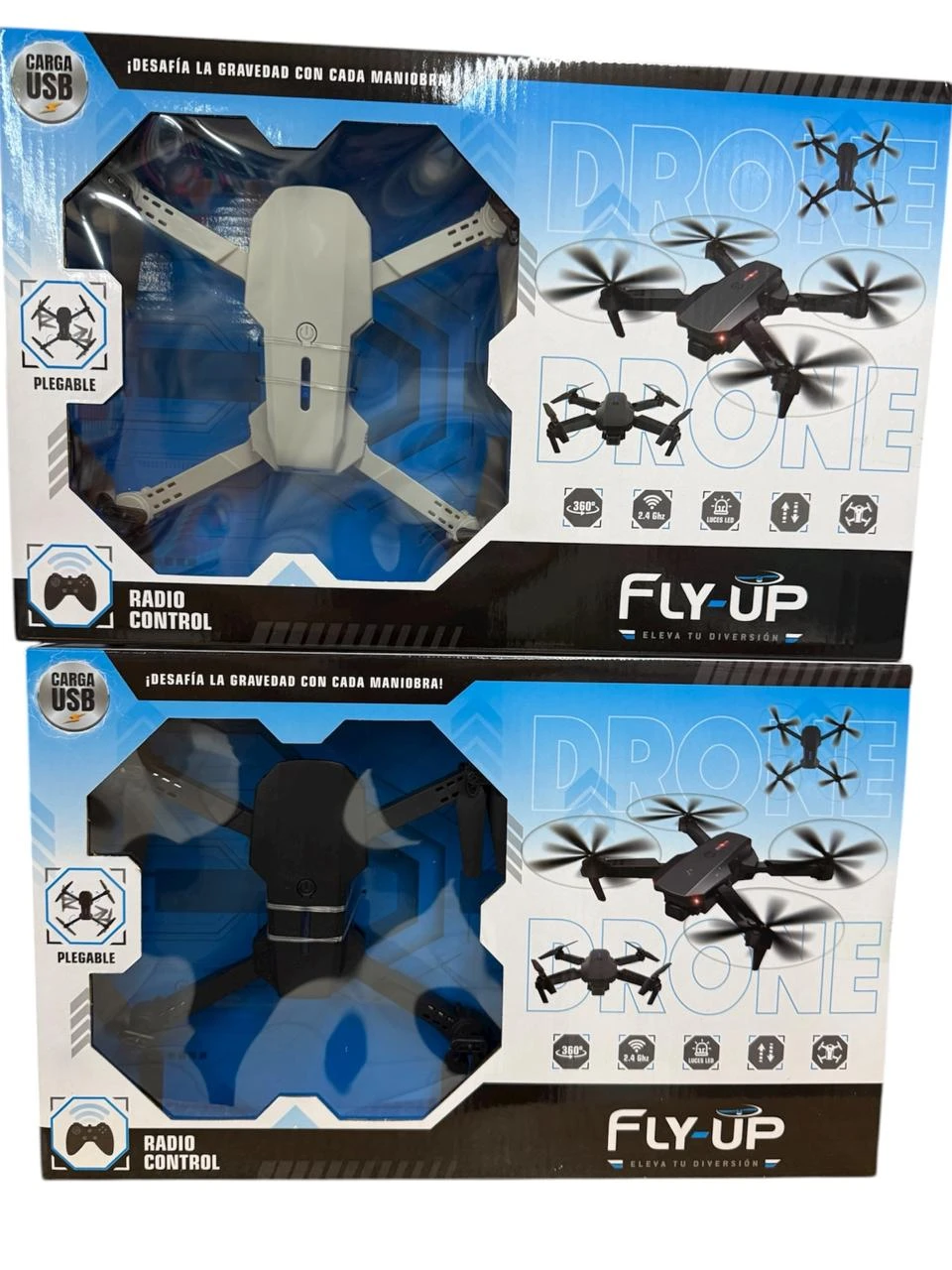Dron plegable con luz