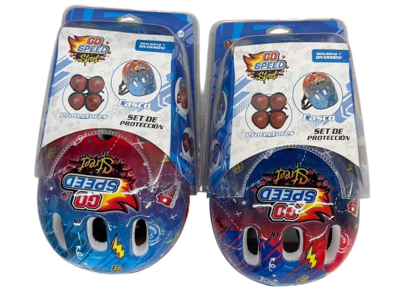Kit casco y protecciones go speed