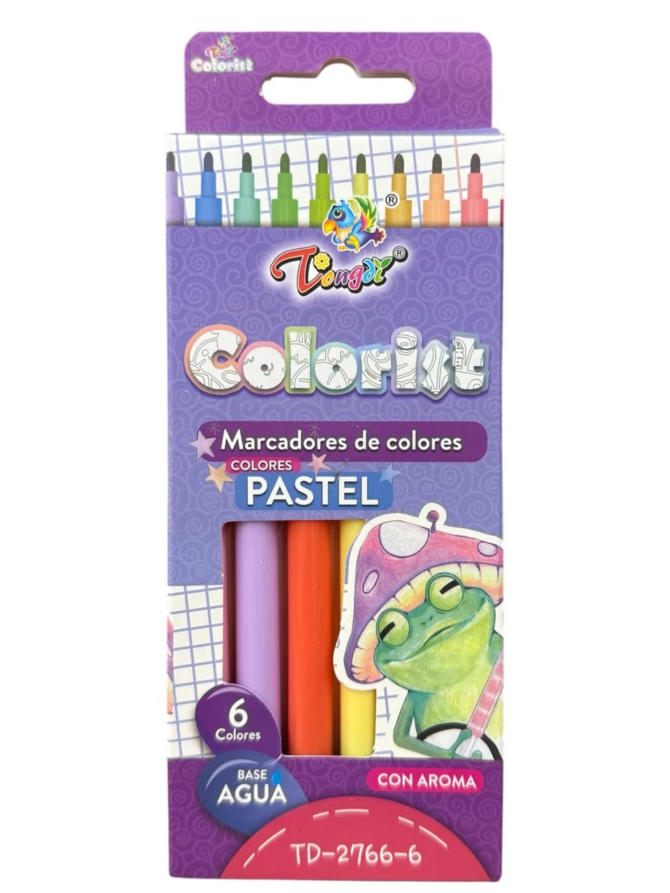 Fibras pasteles c/ aroma x6