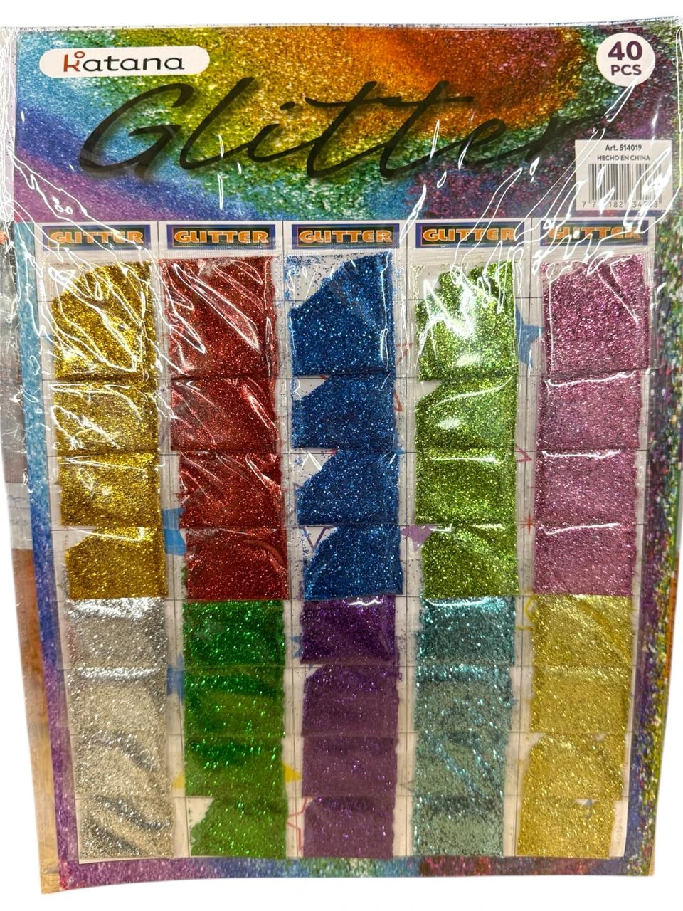 Brillantina x10 colores