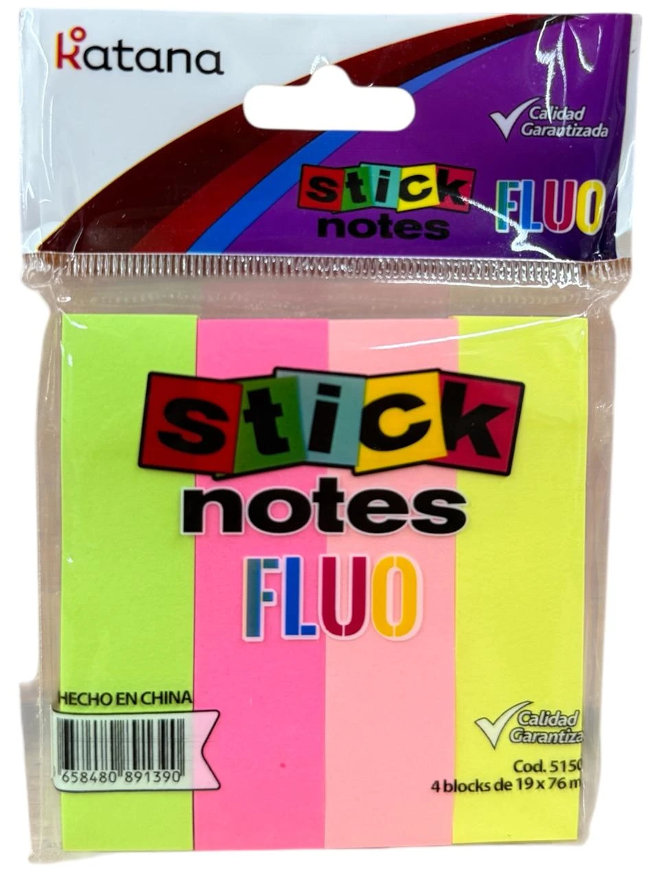 Stick de notas x4 colores