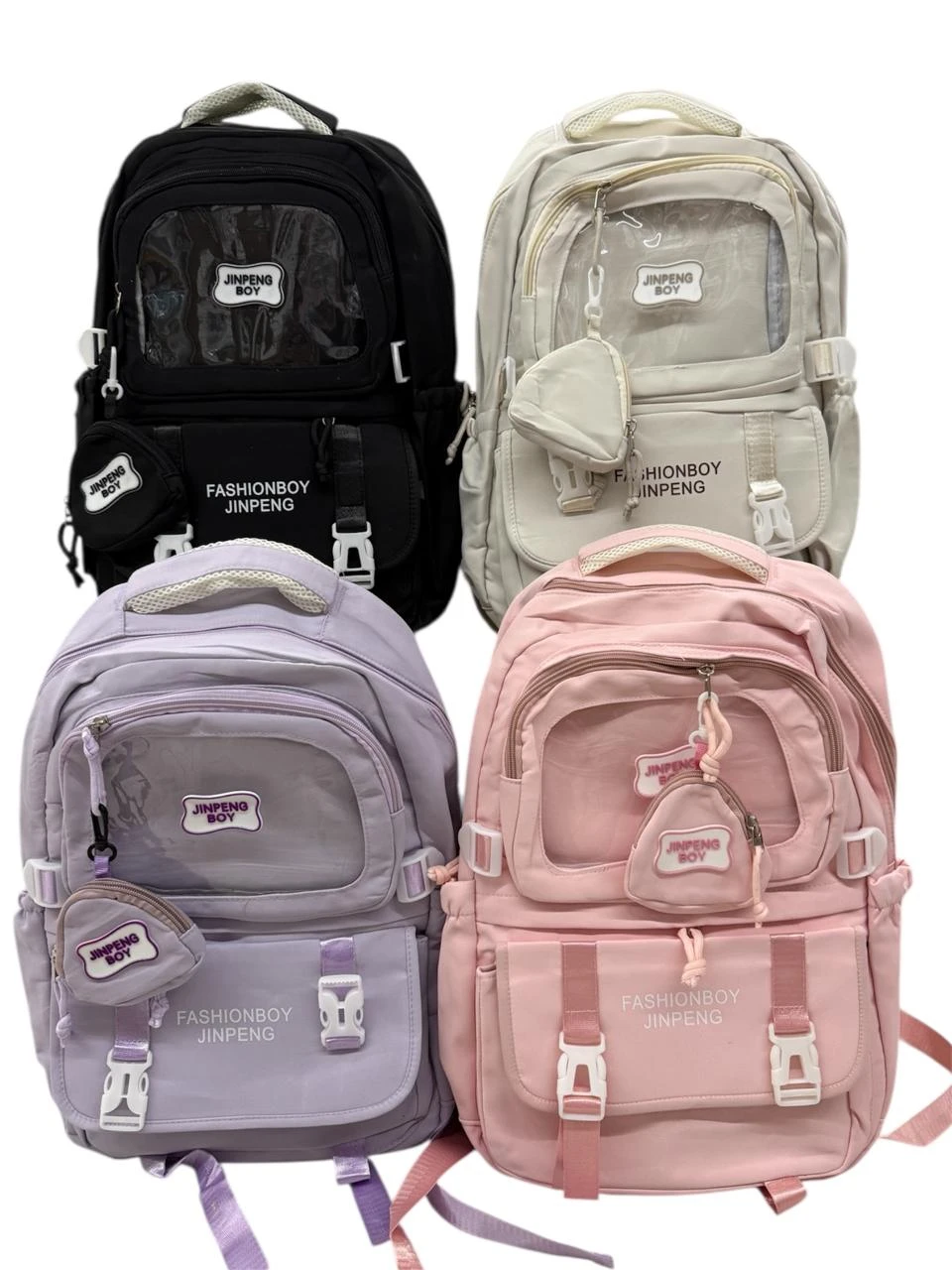 Mochila 3 bolsillos con billetera 47x31cm