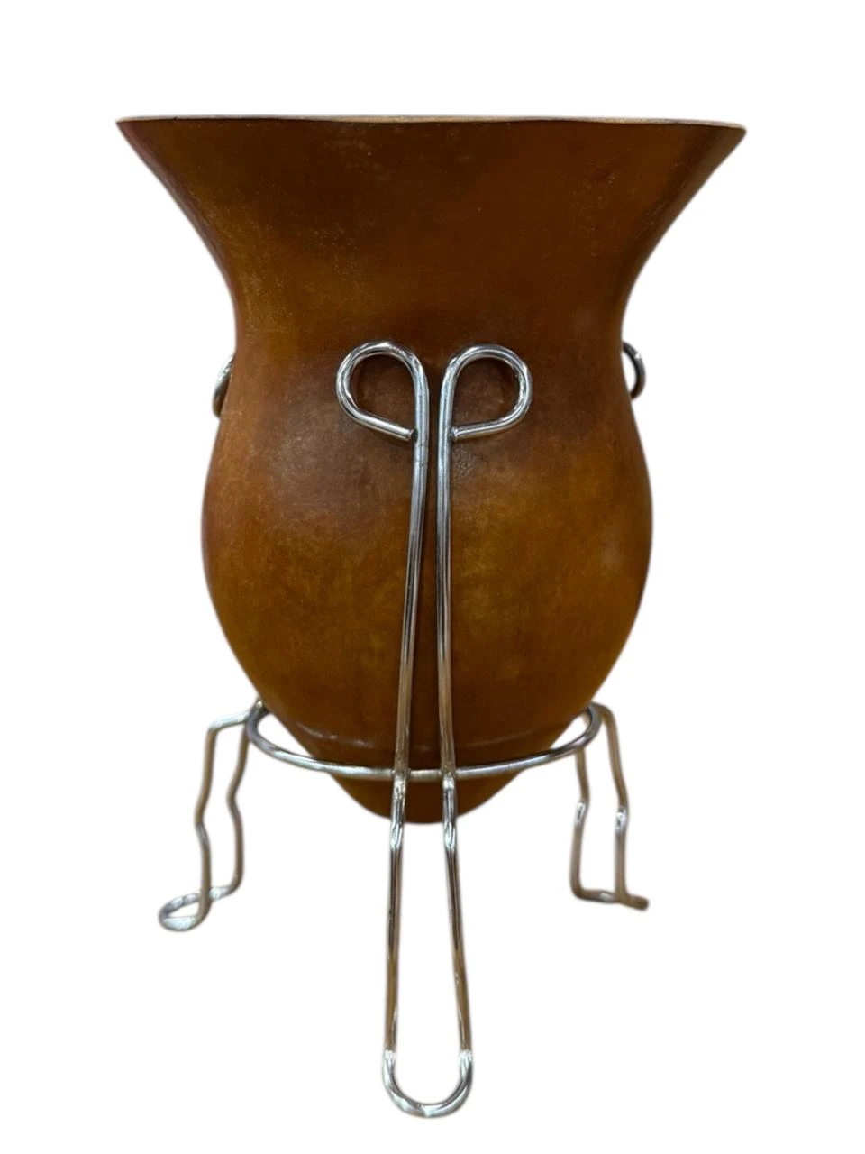 Mate calabaza c/ base metalica