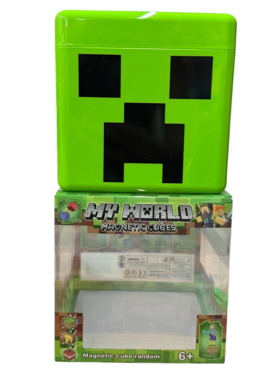 Cubos imantados minecraft 320 pcs c/ contenedor