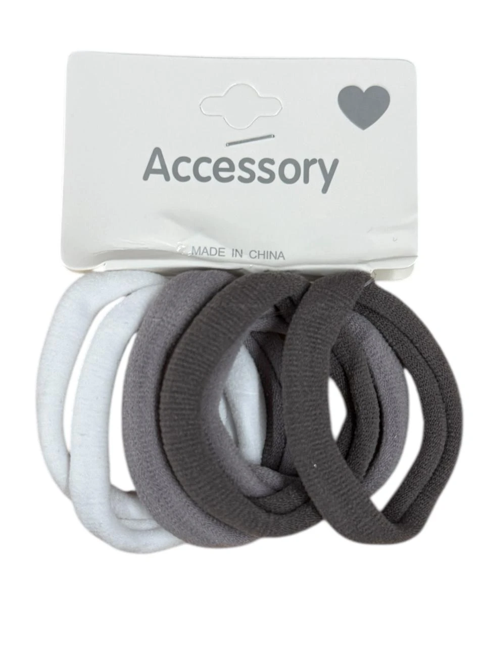 Colita x4 gris y blanca