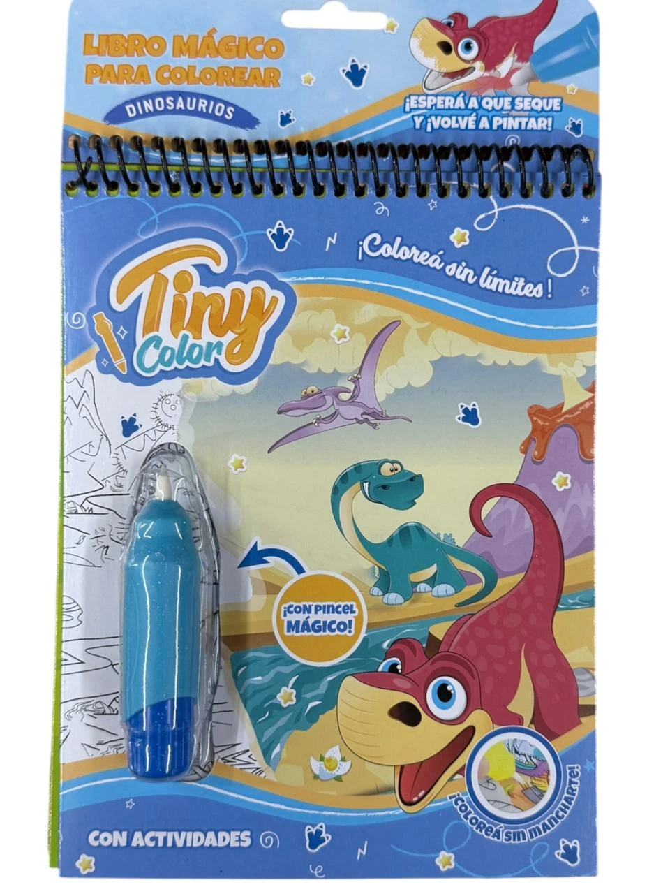 Libro magico para pintar dino