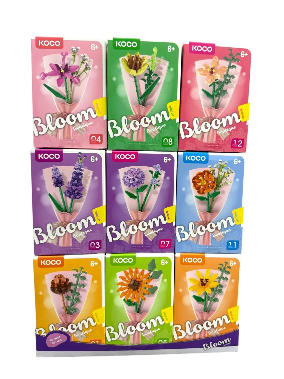Mini bloques armables ramo flores