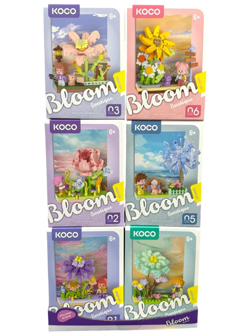 Mini bloques armables flores