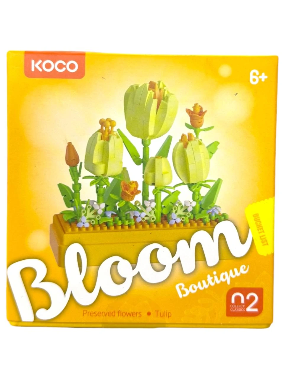 Mini bloques armables tulipanes acrilico