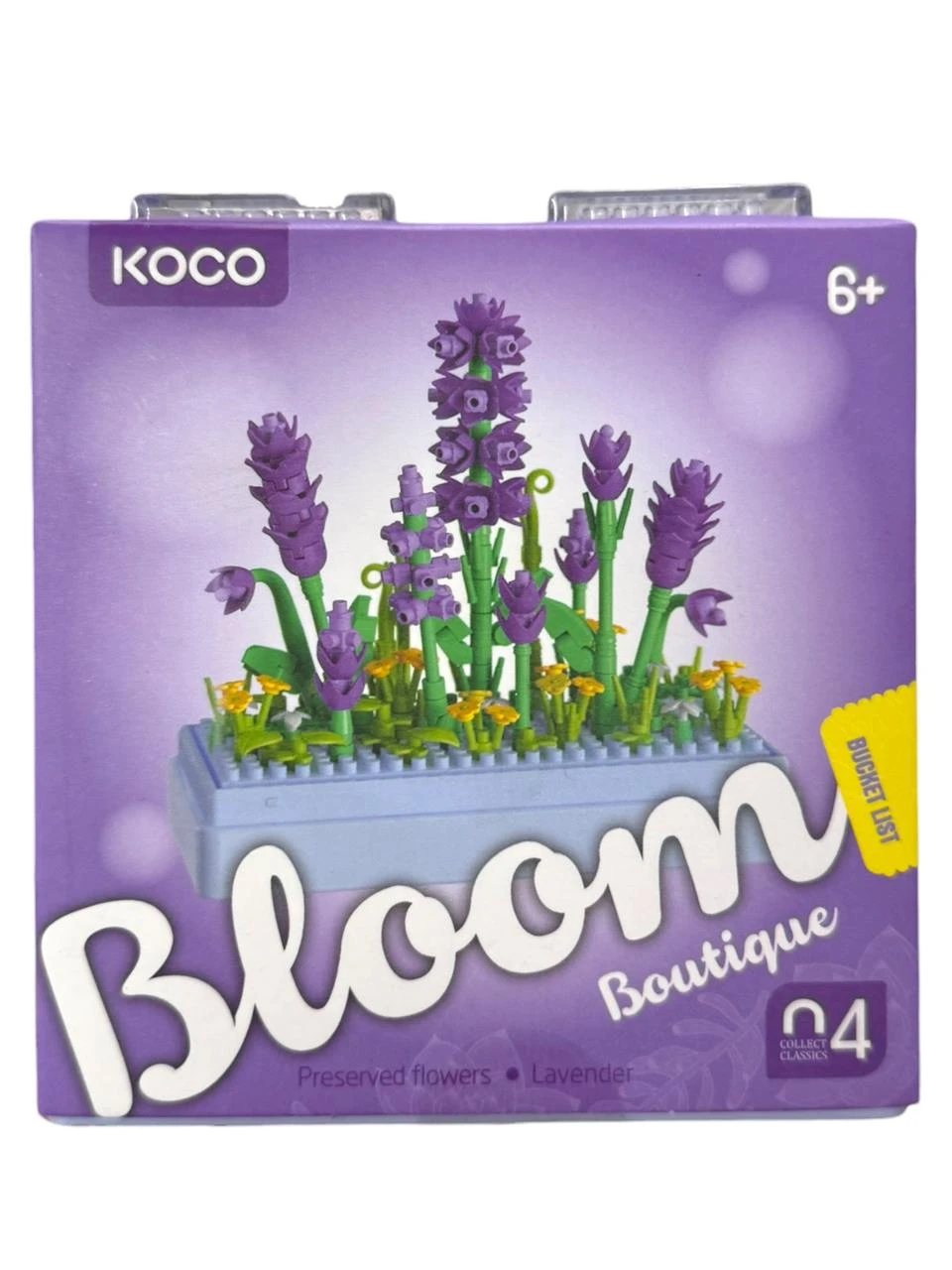 Mini bloques armables lavanda acrilico