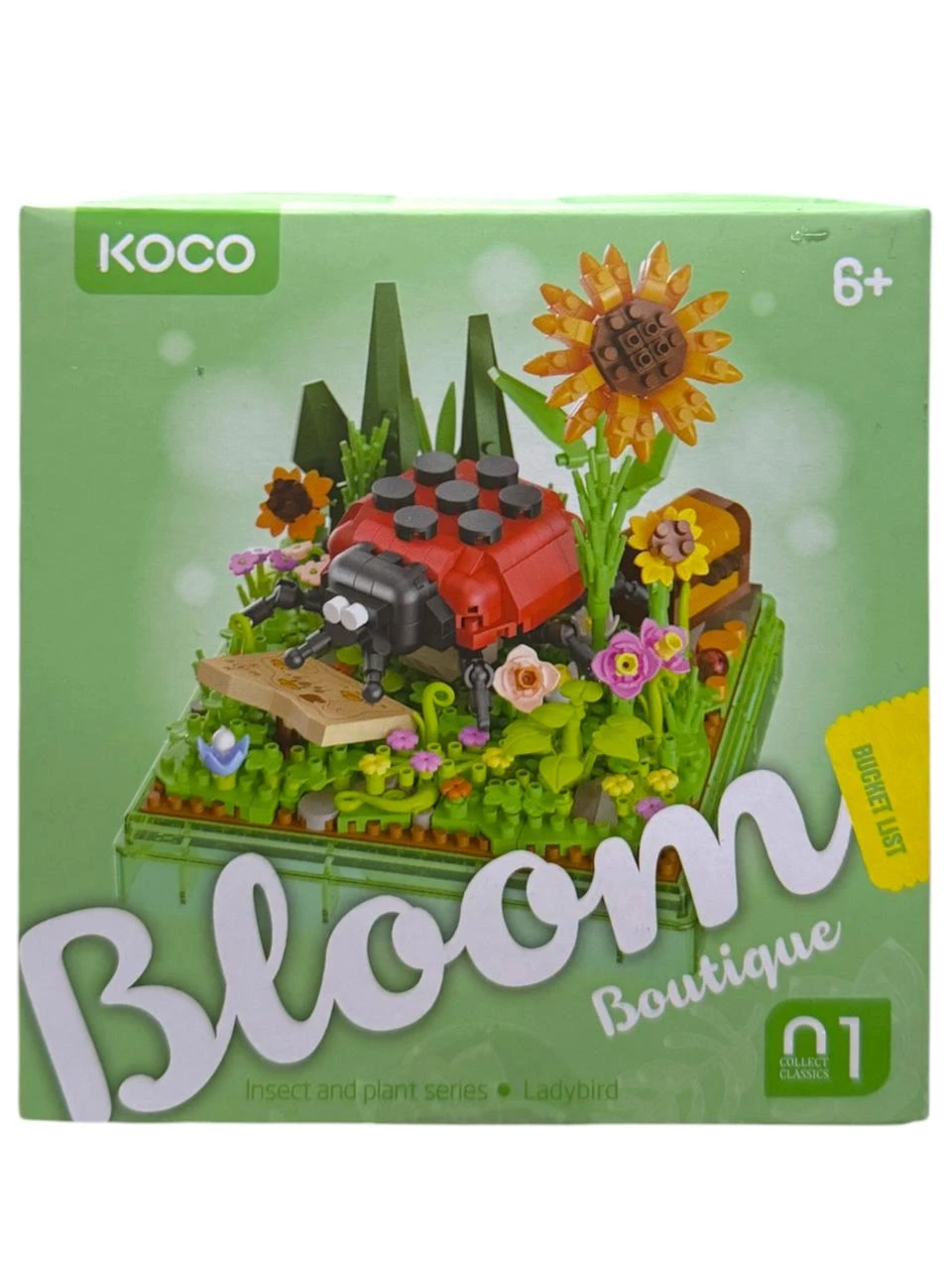Mini bloques armables flores acrilico