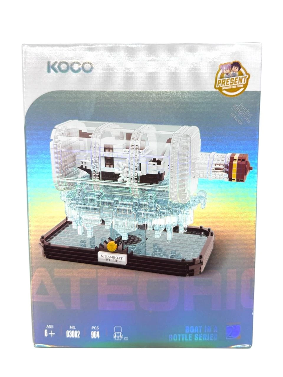 Mini bloques armables barco en botella