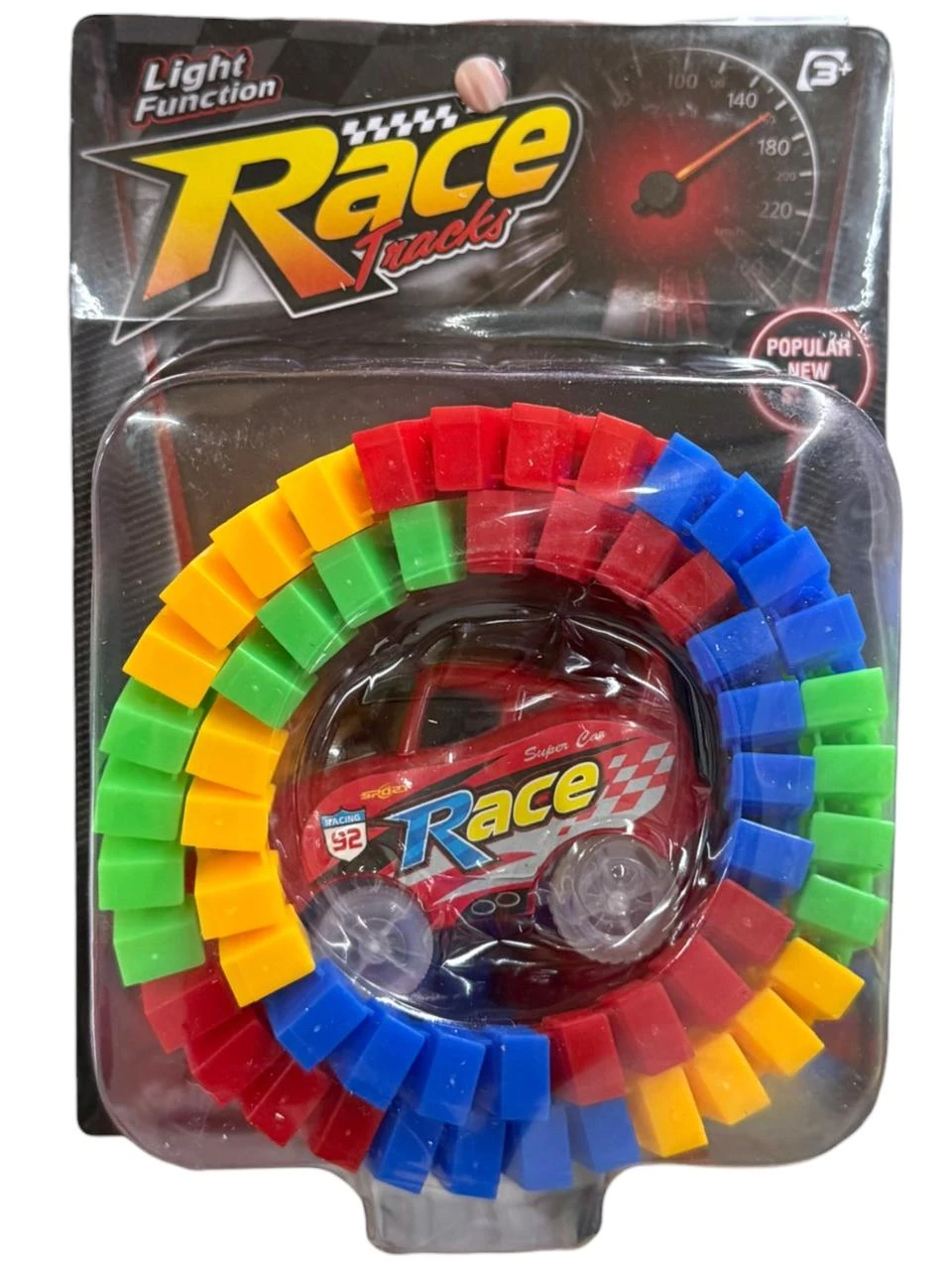 Auto + pista con luces