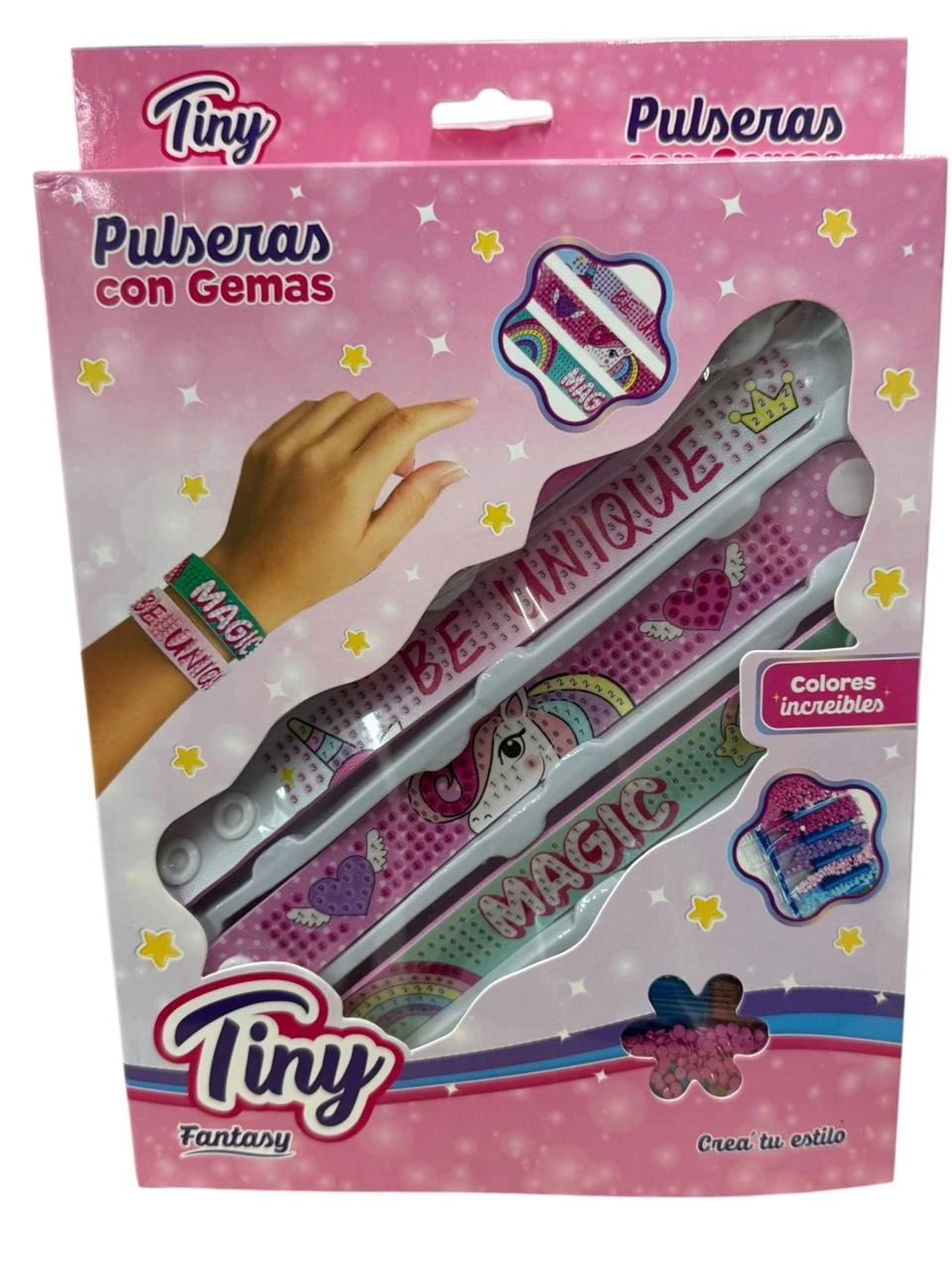 Set para armar pulseras pintando c/ diamante