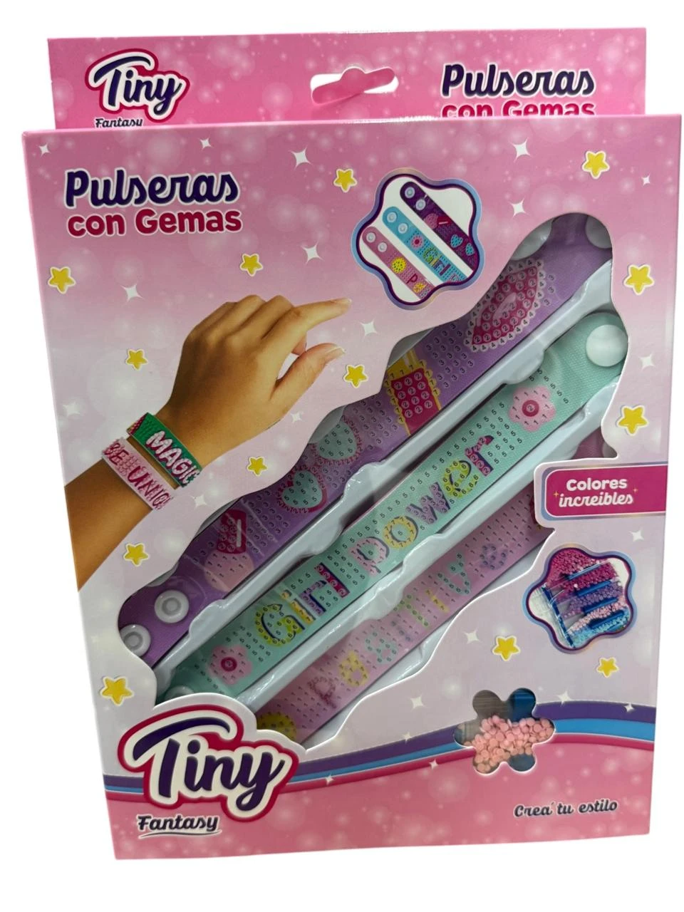 Set para hacer pulseras con pintando con diamantes
