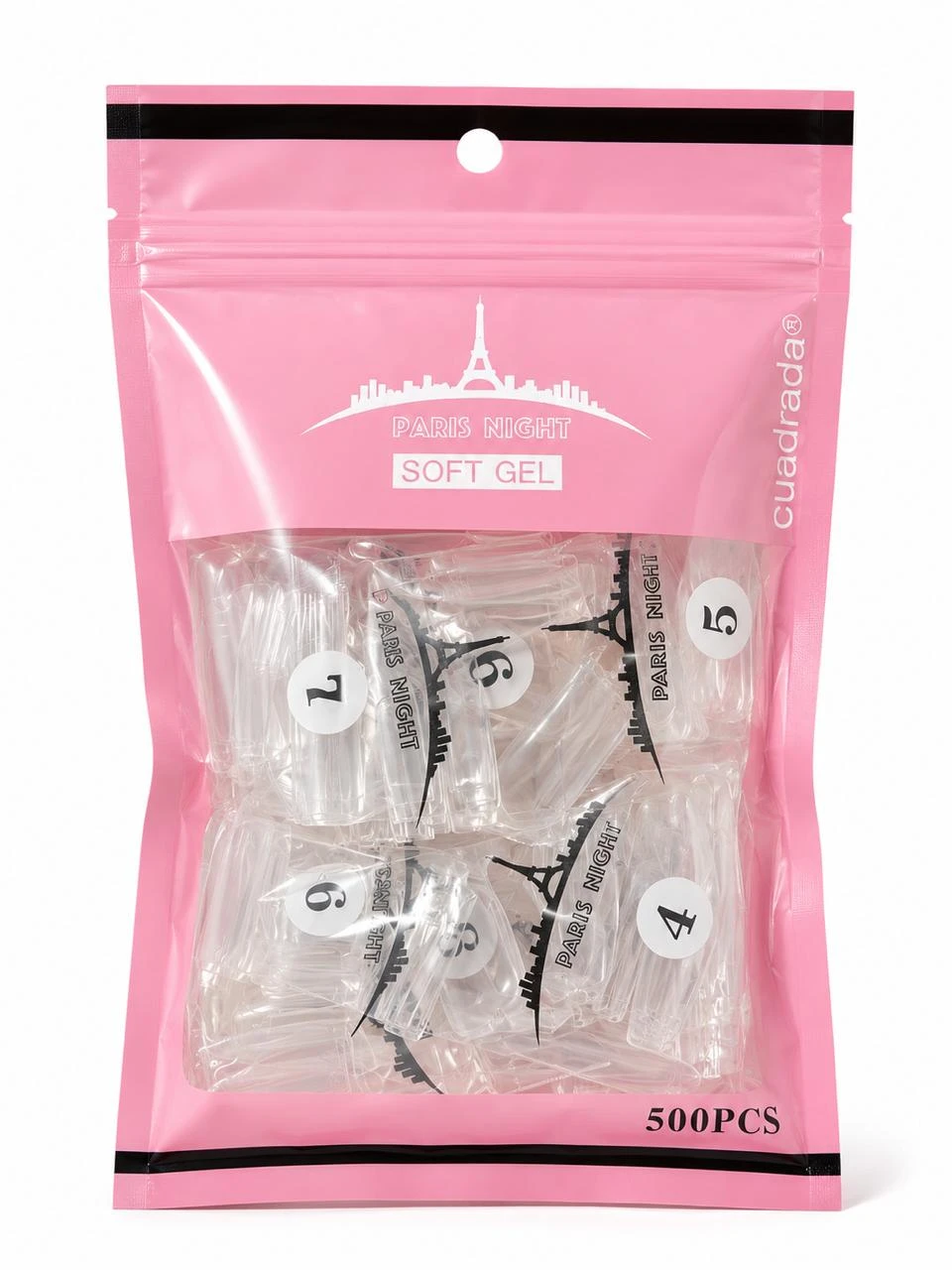 Tip soft gel cuadrada bolsa 500 unidades