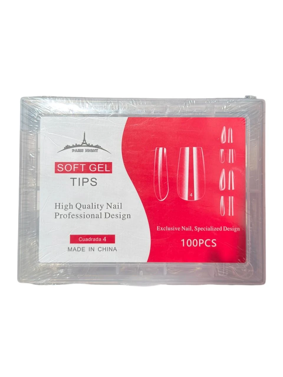 Tip soft gel cuadrada N*4