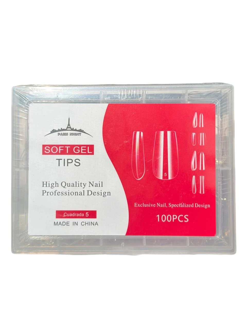 Tip soft gel cuadrada N*5