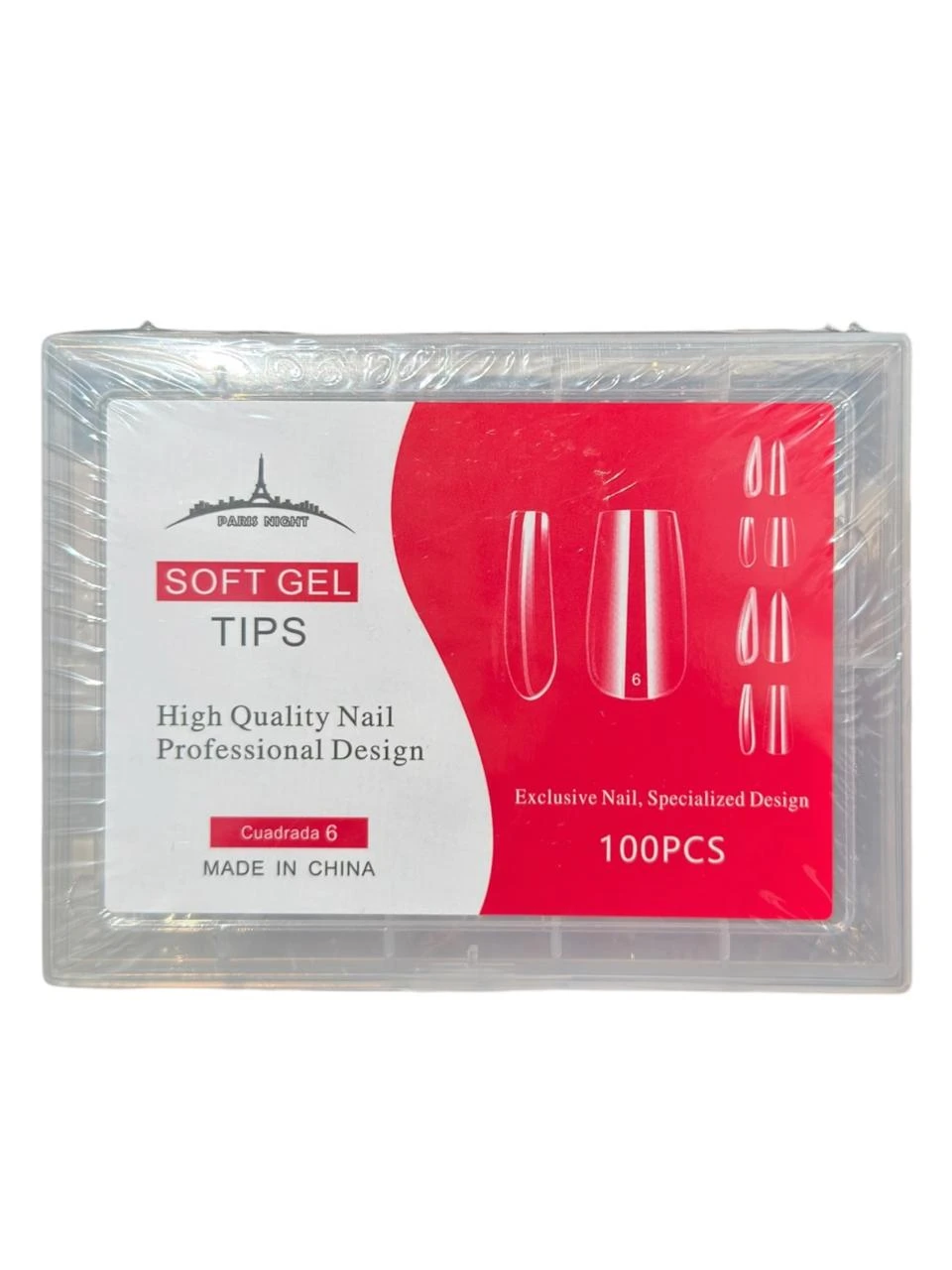 Tip soft gel cuadrada N*6