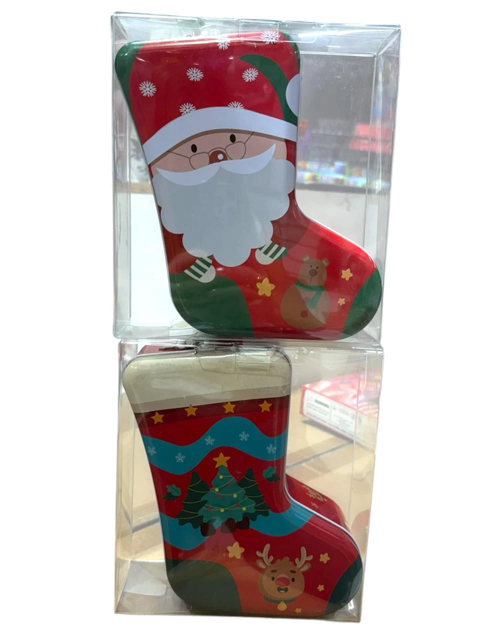 Alcancia bota navidad