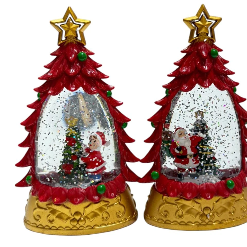 Adorno Navideño con Luz y nieve