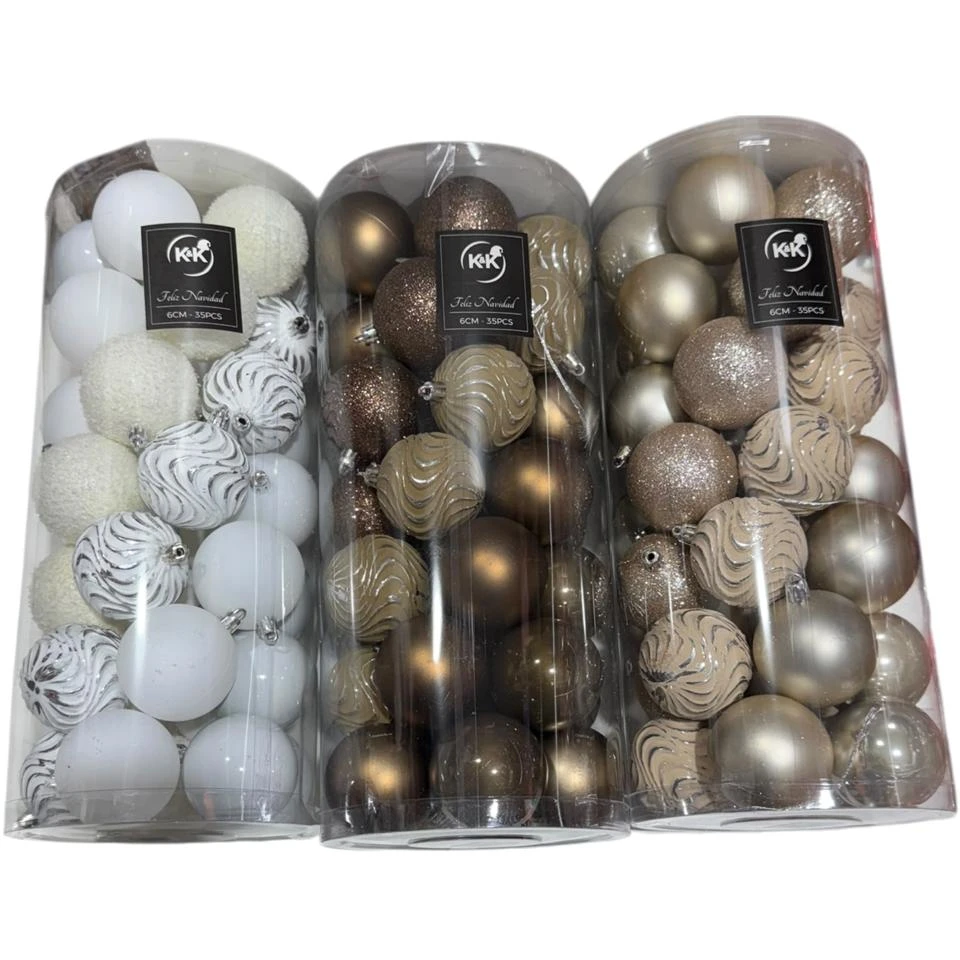 Set Bolas Navideñas x35pcs