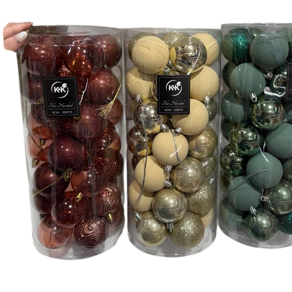 Set Bolas Navideñas x35pcs