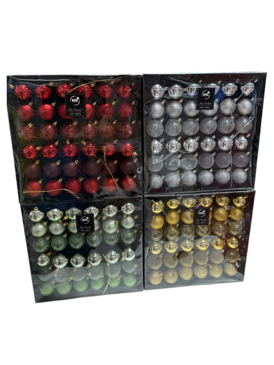 Box bolas navidad 5cm 36pcs