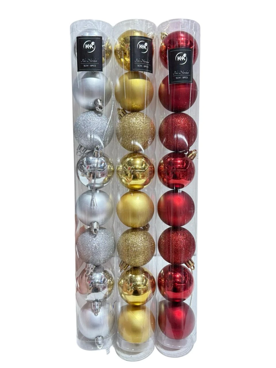 Tubo bolas 5cm 8pcs