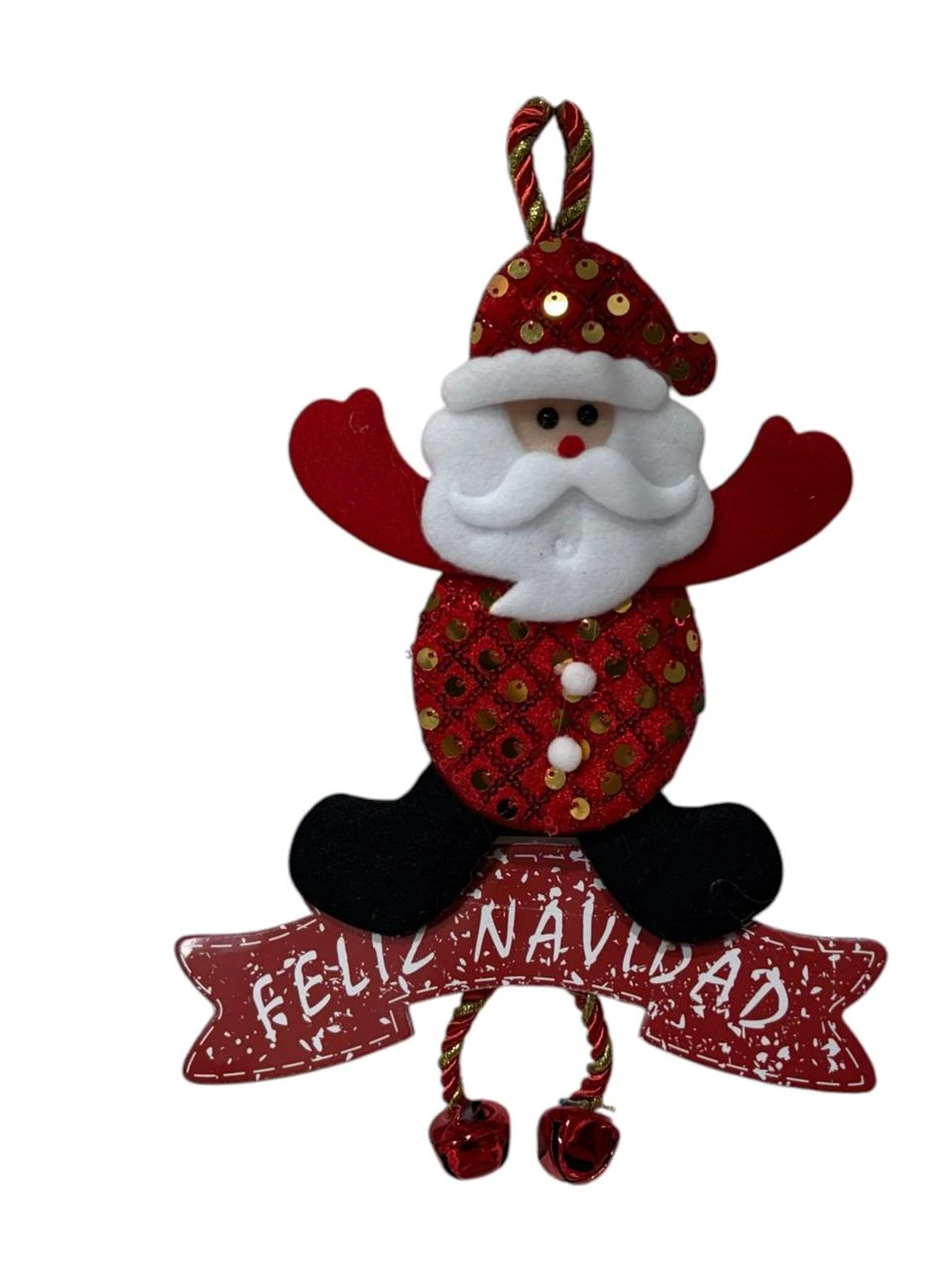 Cartel feliz navidad c/ papa noel