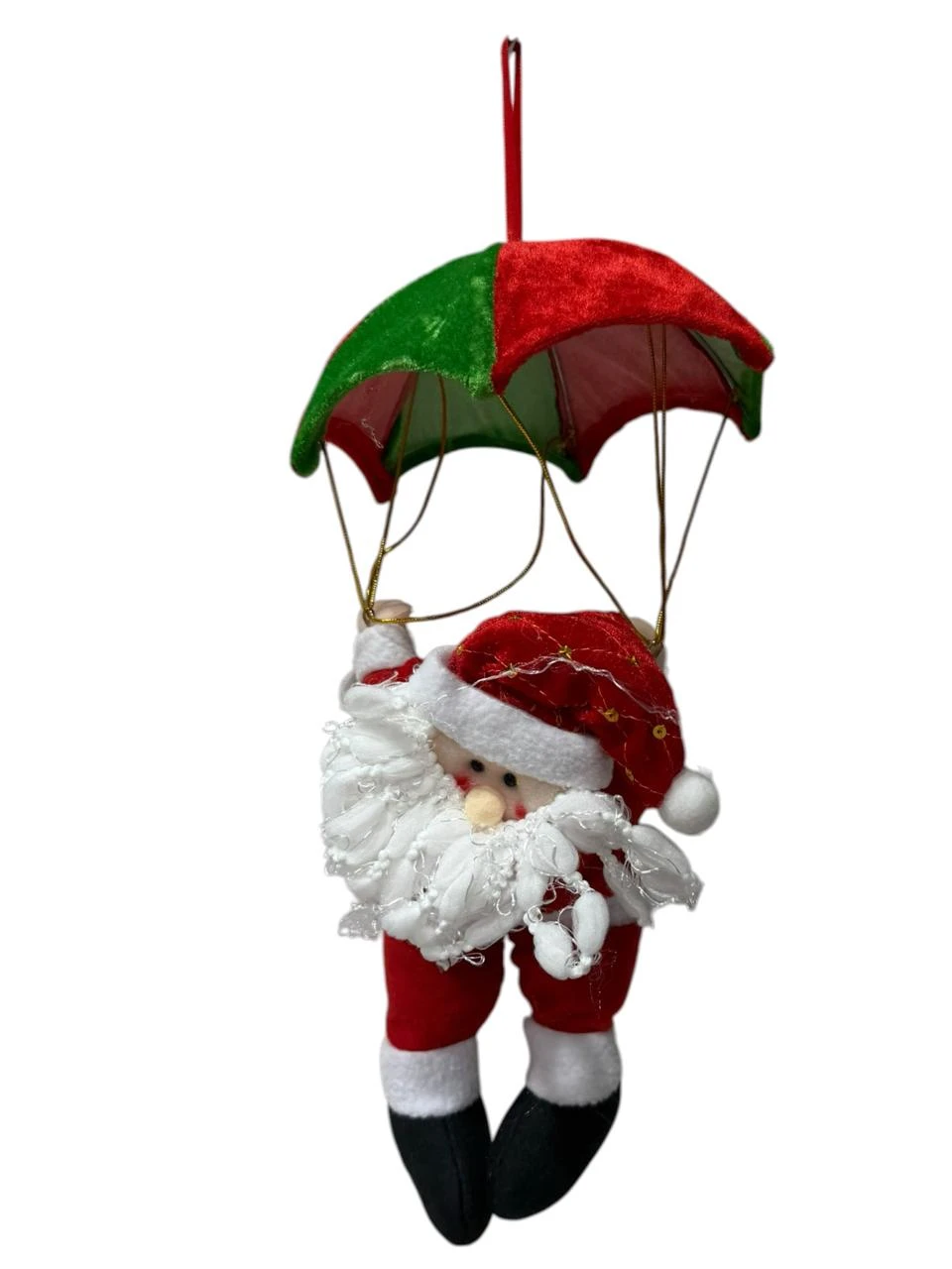 Papa noel con paraguas