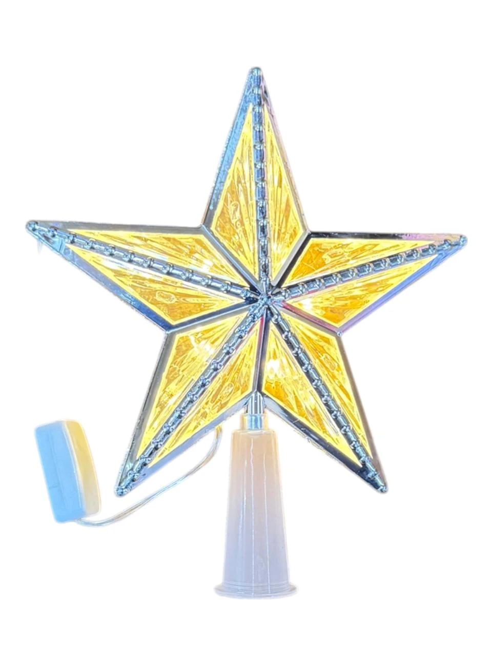 Puntal estrella con luz calida