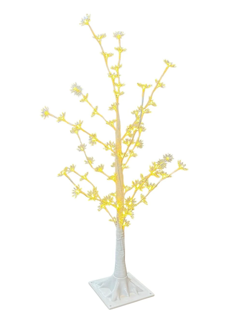 Arbol seco florcitas con luz